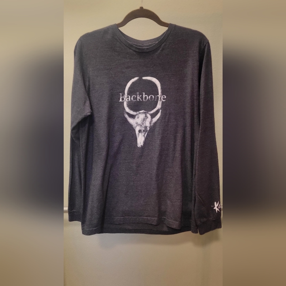 Gray T-Shirt Kasia Winery Backbone Longsleeve